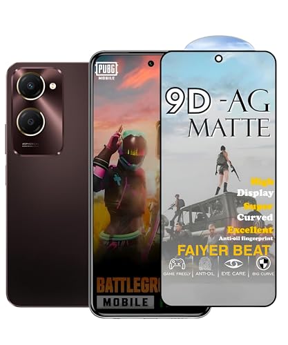 Image of Premium Tempered Glass for VIVO Y18E /Y18I (matte finish glass, Pack of 1) Full Screen Coverage gaming matte Screen Protector Guard (VIVO Y18E /Y18I)