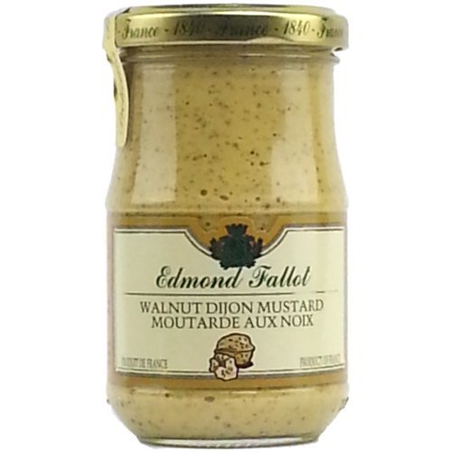 Fallot Walnut Mustard - Dijon Mustard with Nuts 7 oz Jar (Pack of 3)