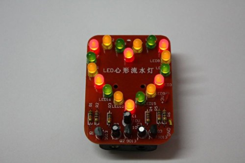 Preisvergleich Produktbild HERZ-Form LED Flash Light Modul im Bausatz