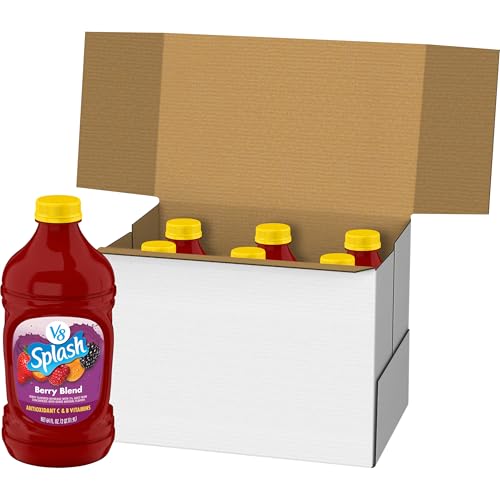 Image of V8 Splash Berry Blend Flavored Beverage, 64 fl oz Bottle (6 Pack)