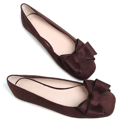 Image of Dear Time Women's Flats Shoes Bowknot Dressy Ballets Loafers Wedding Business Casual Walking Shoes