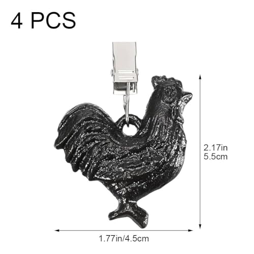 Bemvp Lot De 4 Poids De Nappe en Fonte, avec Pinces Métalliques, Idéaux pour Les Fêtes, Mariages Pique-niques. – vue 6