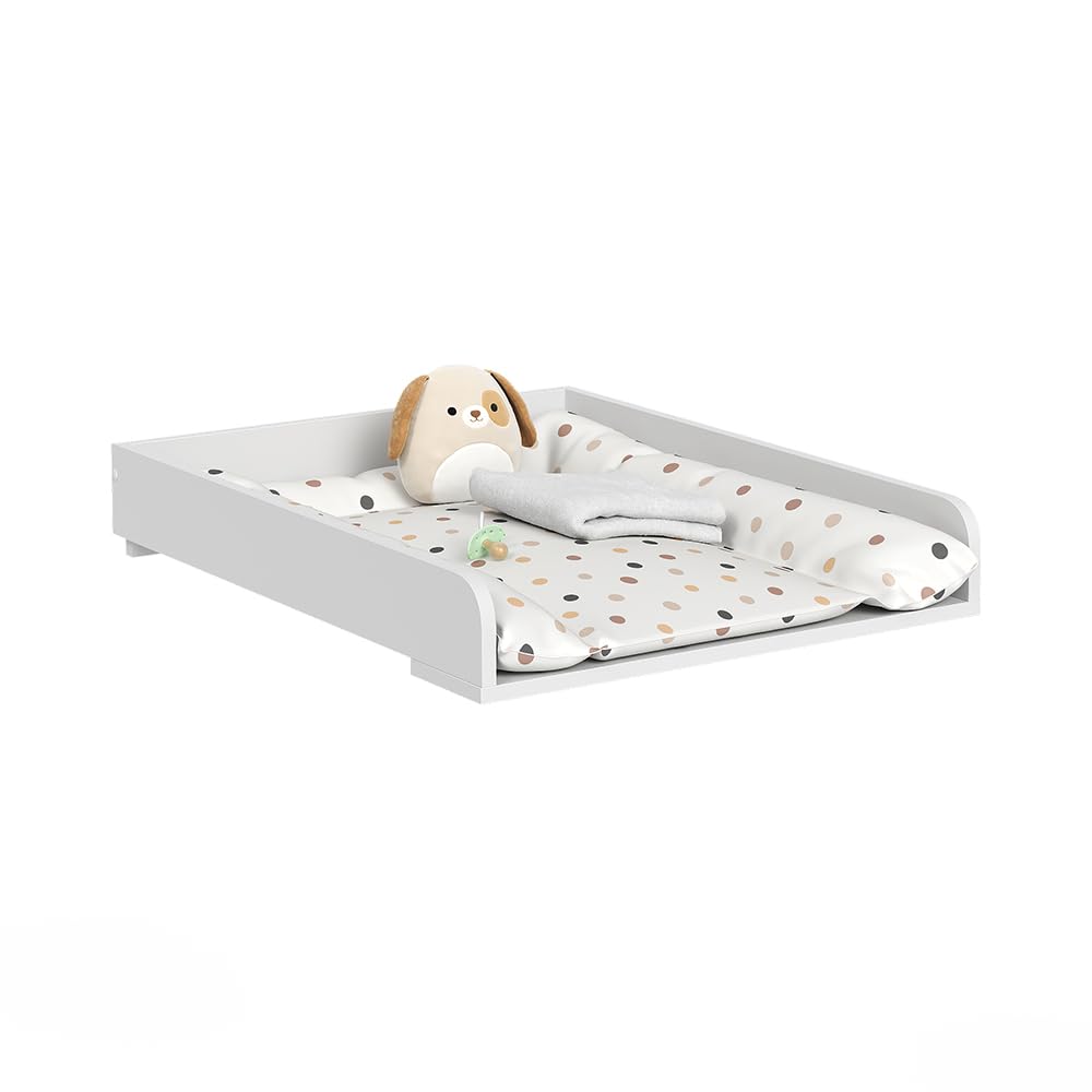 Vicco Adaptador para Cambiar pañales Viktor, Blanco, 60 x 74.5 cm, Apto para Montaje sobre Lavadora o cómoda