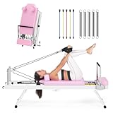 TimberVibe Studio Réformateur de pilates, équipement de pilates pliable pour usage domes...