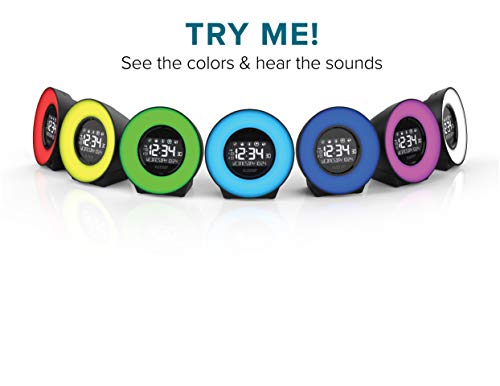 La Crosse Technology C83117-Int Color Mood Light Desk Clock With 5 Soothing Nature Sounds And Usb Port, Black #TOP6