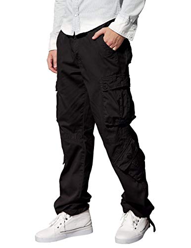 Image of Match Men's Wild Retro Multi-Pockets Utility Casual Cotton Cargo Trousers #3357