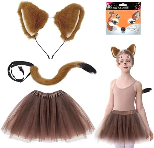 Set De 3 Diademas De Orejas De Zorro – Accesorio De Peluche Para Cosplay Y Fiestas De Halloween, Carnaval Y Disfraces
