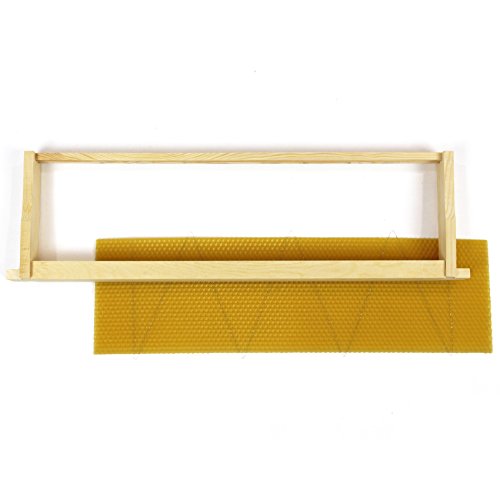 Easibee Langstroth Beehive Wired Wax Foundation Sheets and Frames (Super x 50 pcs)
