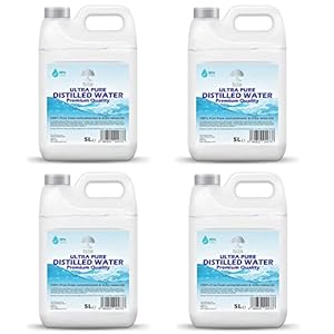 Gedestilleerd water 100% pure premium kwaliteit – ideaal voor CPap, strijkijzers, luchtbevochtigers, reiniging, motoren en meer – Made in the UK 20L