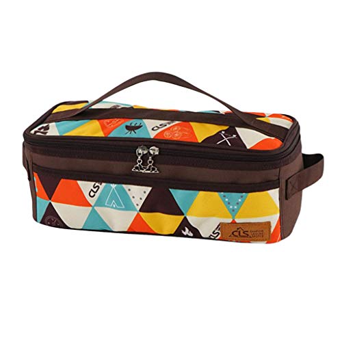 カラフルなキャンプ食器カトラリー収納ケース箸スプーンフォークバッグ