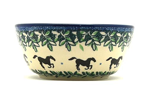 Polish Pottery Bowl - Ice Cream/Dessert - Dark Horse
