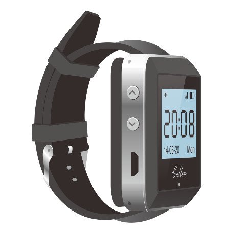 Camarero Juego de llamada: 5 Agua Densidad Botones tsyk200 – 2 + 2 Reloj de pulsera Receptor ZJ de 41E (Negro) + entre Amplificador