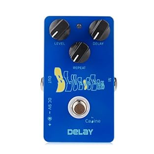 Analogue delay pedal. Level, Repeat and Delay controls. Influenced by the Mad Professor Deep Blue. True bypass. Solid construction.
