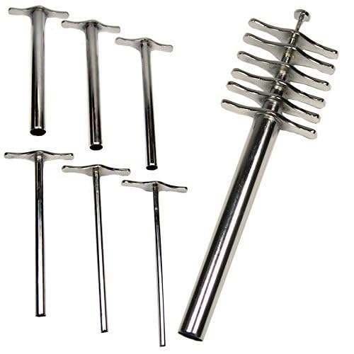 WKM Cork Borer Set of 6 – Nickel Plated Brass Laboratory Borers for Cutting Rubber Stoppers & Corks, Sharp & Durable Design-image-25