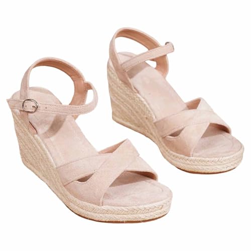 Espadrilles plates confortables et sandales d'été femme style bohème