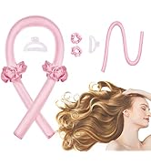 Heatless Curling Rod Headband, Hair Curlers to Sleep In, No Heat Curl Ribbon with Hair Clips and ...