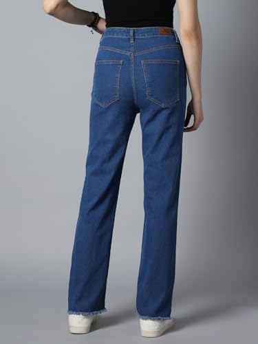 Image of HIGH Star Women's Straight Fit Mid Rise Jeans