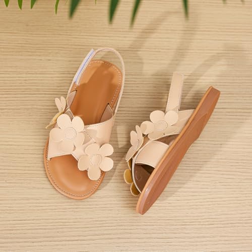 Image of Toddler Girls Sandals Summer Flats Dress Shoes for Baby Little Kids Girl