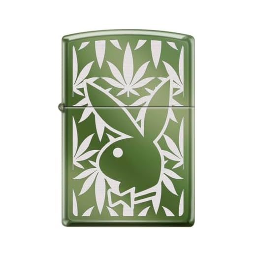 Zippo Lighter -for Playboy Rabbit Head Design Bunny Pink Windproof Lighter (Playboy Rabbit Head Leaf Z5561)