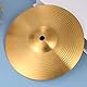 Healily Hi-Hat Becken Hi Hat Paar Trommeln Teil Musikinstrument Zubehör, Messing, goldfarben, 20 cm