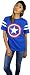 Marvel Womens Captain America Logo Varsity Football Tee X-large Royal Blue/White