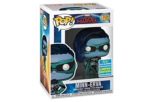 Captain Marvel Minn Erva Pop! Vinyl + Pop Protector - vue 3