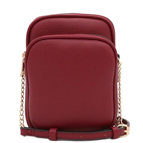 Image of FashionPuzzle Multi Pocket PU Leather Casual Medium Crossbody Bag with Adjustable Strap