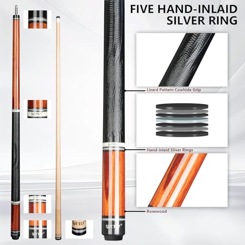 Queue de billard faible déflexion CUEELF 147,7 cm avec flèche haute précision - 3
