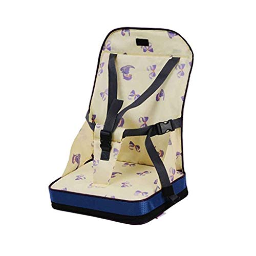 WANGIRL Coussin Rehausseur de Chaise Bébé Siège Réhausseur Portable Pliant Sac à Dos Sièges D'appoint de Voyage Mummy Bag Président de Sécurité (Color : Yellow) Cover
