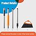 CLEANHOME 3 Pack Heavy Duty Outdoor Broom with Long Handle for Patio,Lobby,Garden,Kitchen,Deck,Yard,Sweeping -Commercial Grade Angle Broom with Stiff Bristles and Sponge Handle