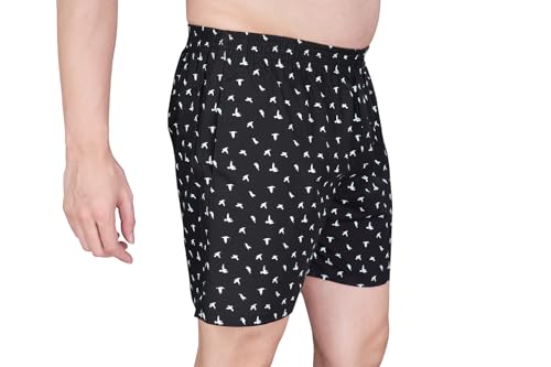 Image of Nermosa Men's Cotton Printed Soft Regular Boxer Shorts | Pack of 2