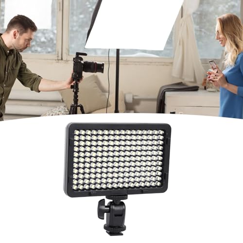 Image of On Camera LED Video Light, Mini Rechargeable with 176LED, Photography Fill Lamp, Portable Led Video Light fcamera Light or DSLR Cameras, Camera and Photography Equipment