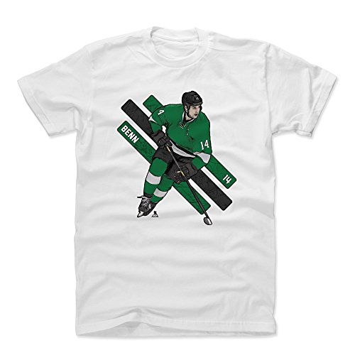 500 LEVEL Jamie Benn Shirt (Cotton, X-Large, White) - Jamie Benn Stripes G