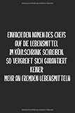  Einfach den Namen des Chefs auf die Lebensmittel im Kühlschrank schreiben.: Notizbuch mit lustigem Spruch als witziges Geschenk für Büro-Kollegen  ... Inhaltsverzeichnis und Punktraster