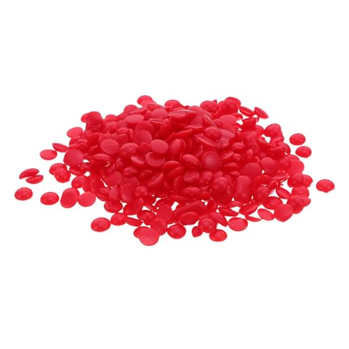 POPETPOP Perlas de Cera para Fundición de Joyería Roja Moldeado y Tallado Preciso Cera Fundible 80-100°C para Creación Artesanal de Joyas DIY Material Reutilizable para Modelos