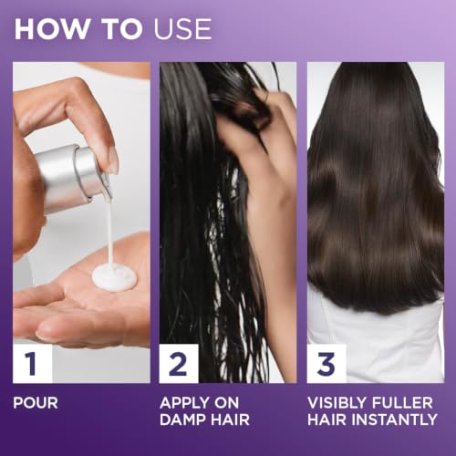 Image of L'Oreal Paris Collagen Lifter Hair Thickening Serum with 7% Collagen Peptides for thin, flat hair | 72H lightweight volume & Frizz free hair, 40ml