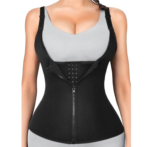 TOTIKI Faja Lumbar Corsé De Entrenamiento De Cintura For Mujer, Fitness, Sudoración Adelgazante, Cinturón Deportivo Absorbente, Moldeador Corporal Cinturón Apoyo Lumbar(Black,Large)
