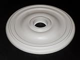 Henta Plano I Ceiling Medallion Paintable ABS Plastic (White, 23 inches diameter)
