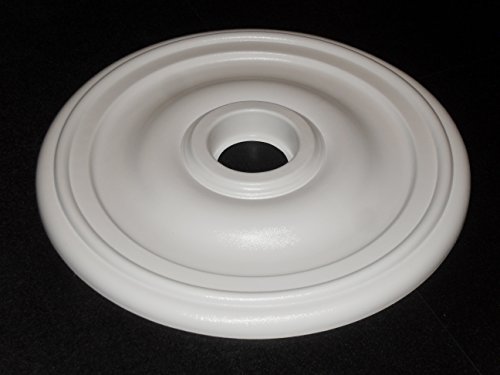 Henta Plano I Ceiling Medallion Paintable Abs Plastic (White, 23 Inches Diameter) #TOP4