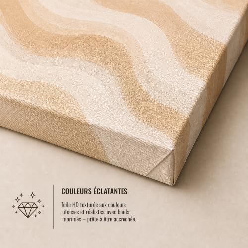 Impression artistique Collines corail Wallero | Tableau sur toile premium - 5