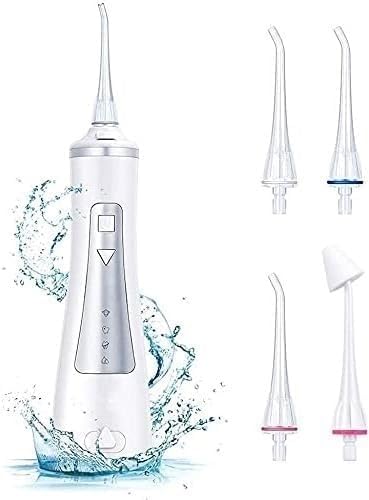 Kabellose Munddusche 4 Modi IPX7 wasserdicht wiederaufladbar 300ml Wassertank Zahnreiniger