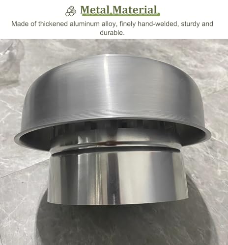 Tapones de lluvia para chimenea redondos y protector contra corrientes de aire 4