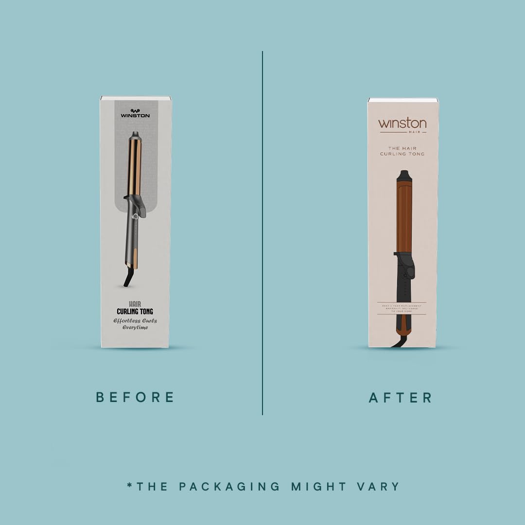 WINSTON Hair Curler Tong with Adjustable Heat Setting | Hair Curler for Women with Fast Heating & Ceramic Coating Plate| Easy to Use Professional Curling Iron - 1 Year Warranty - Image 8 thumbnail