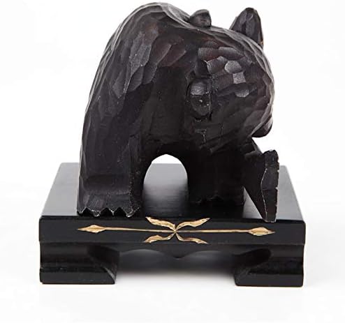 EZO BROWN BEAR　暴れ鮭喰い熊 7cm 台付き