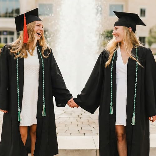 Image of GraduationMall Graduation Honor Cord 68 inch EmeraldWhite