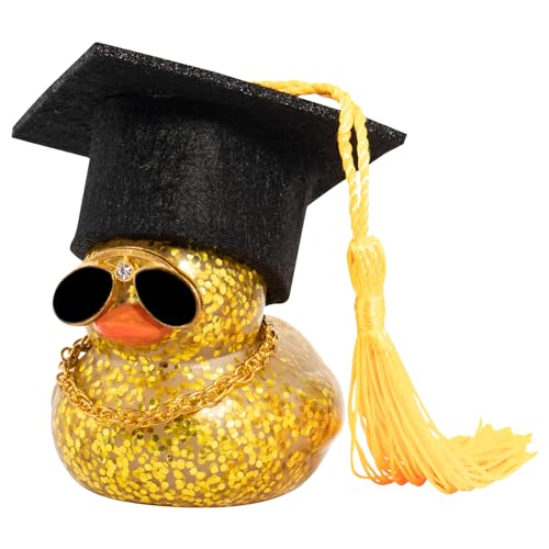 wonuu Car Dashboard Decor Graduation Hat Color Rubber...