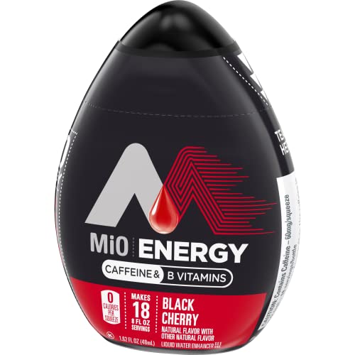 Image of MiO Energy Black Cherry Naturally Flavored Liquid Water Enhancer 12 Count 1.62 fl oz