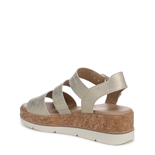 Dr. Scholl's Womens Once Twice Wedge Sandal Gold Metallic 7 M - image 8