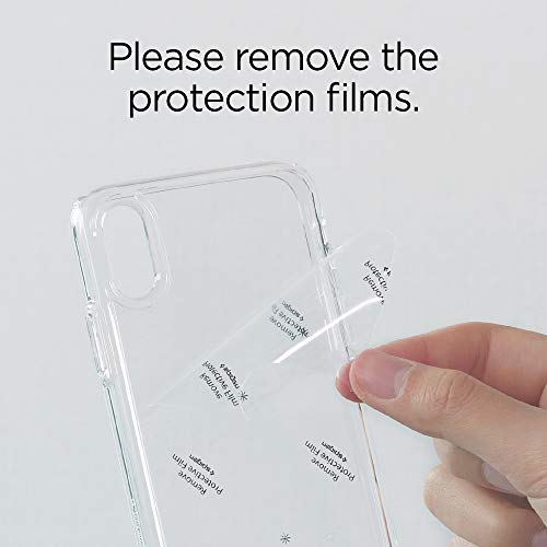 Spigen Ultra Hybrid Back Cover Case Compatible with iPhone Xs/X (TPU + Poly Carbonate | Crystal Clear)