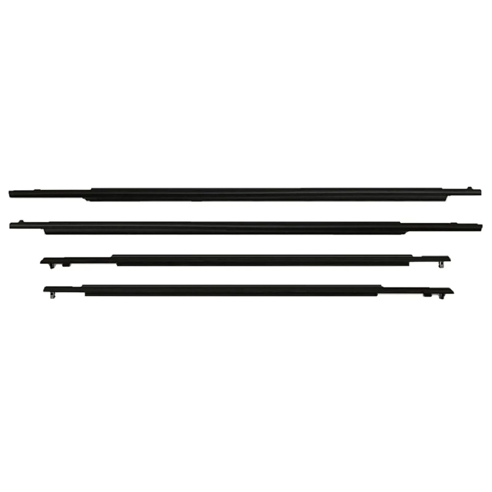 Glilar One Color Automotive Window Seals Compatible With Toyota For Prius 2010-2015 4Pcs Window Weatherstrip Side Door Outer Glass Belt Moulding Trim Sealing